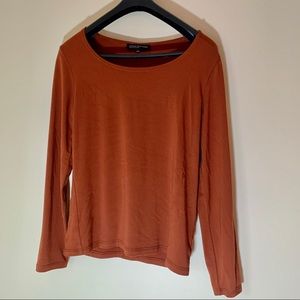 Jones of New York Classic Cozy Orange Top size M